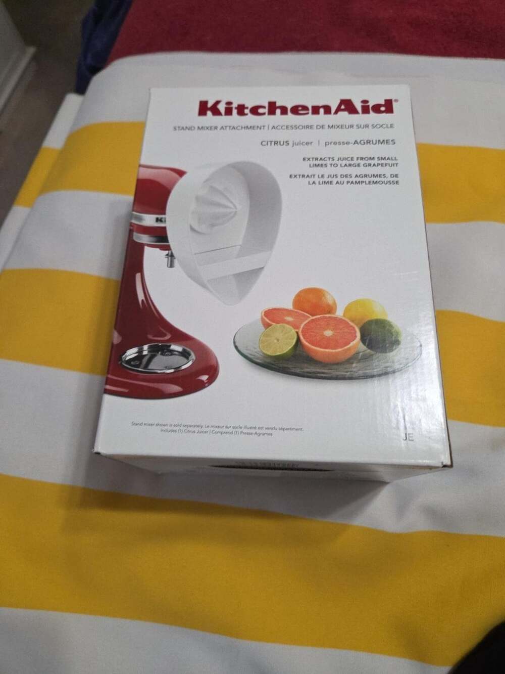 KitchenAid JE Citrus Juicer Stand Mixer Attachment White w/ Original Box